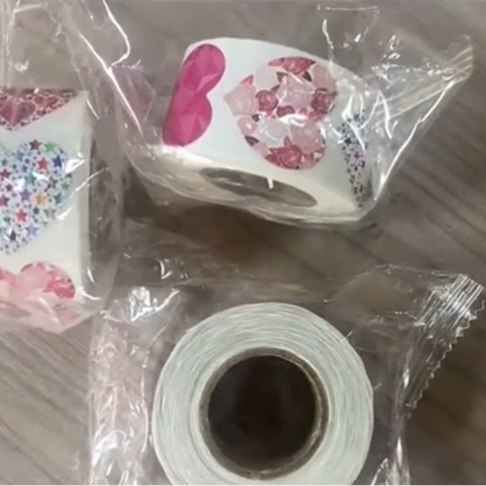 Assorted Stickers. QTY 250. NEW IN Package. Valentines and love.